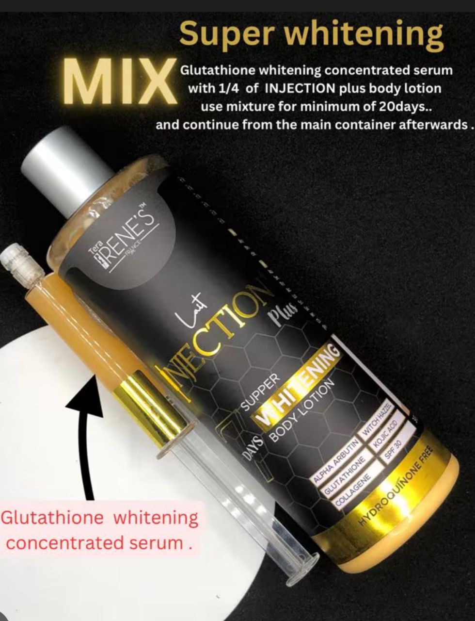 Tera Irene Injection Snow White Plus whitening body lotion