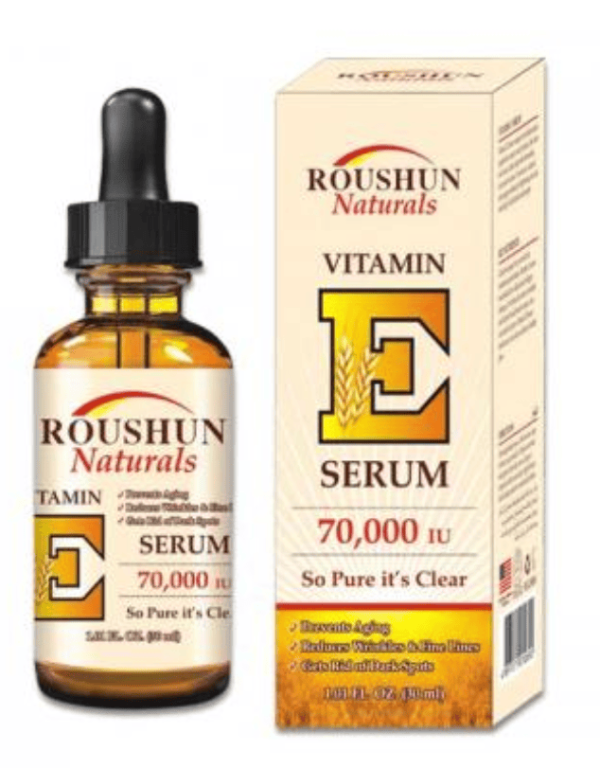 Roushun Naturals Vitamin E Facial Anti-Aging Serum
